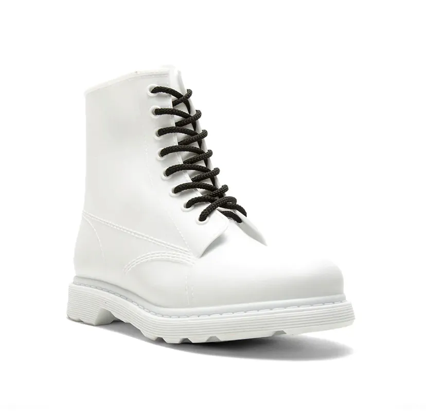 $25 White Rubber Booties
