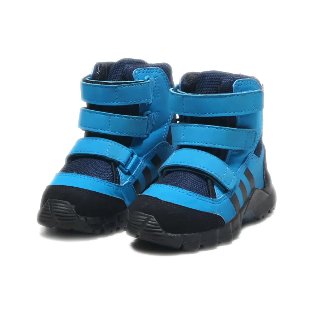 Adidas Holtanna Snow Boots Fabric Blue Colour For Kids