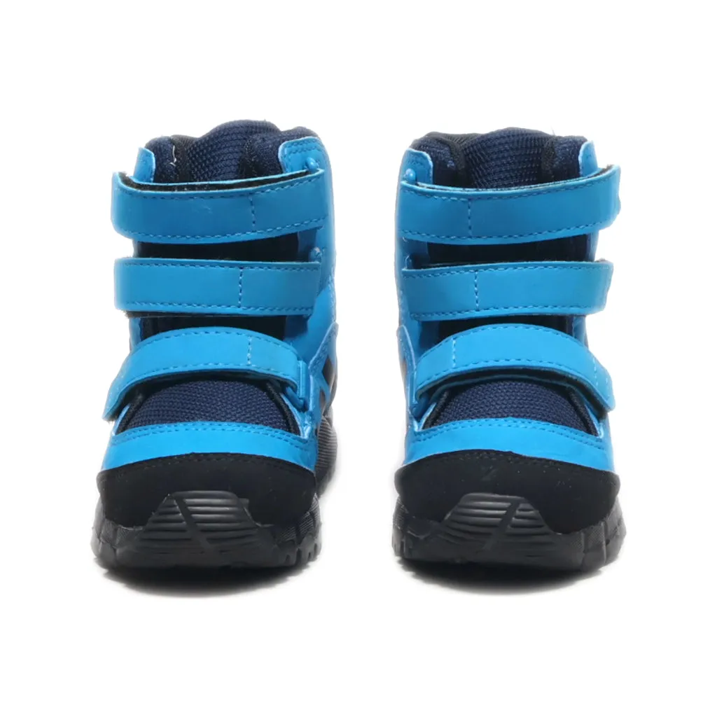 Adidas Holtanna Snow Boots Fabric Blue Colour For Kids