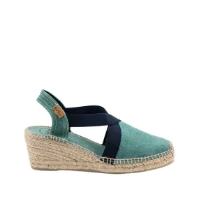 Basic Cotton Blend Wedge Espadrille for Women - Terra-BC