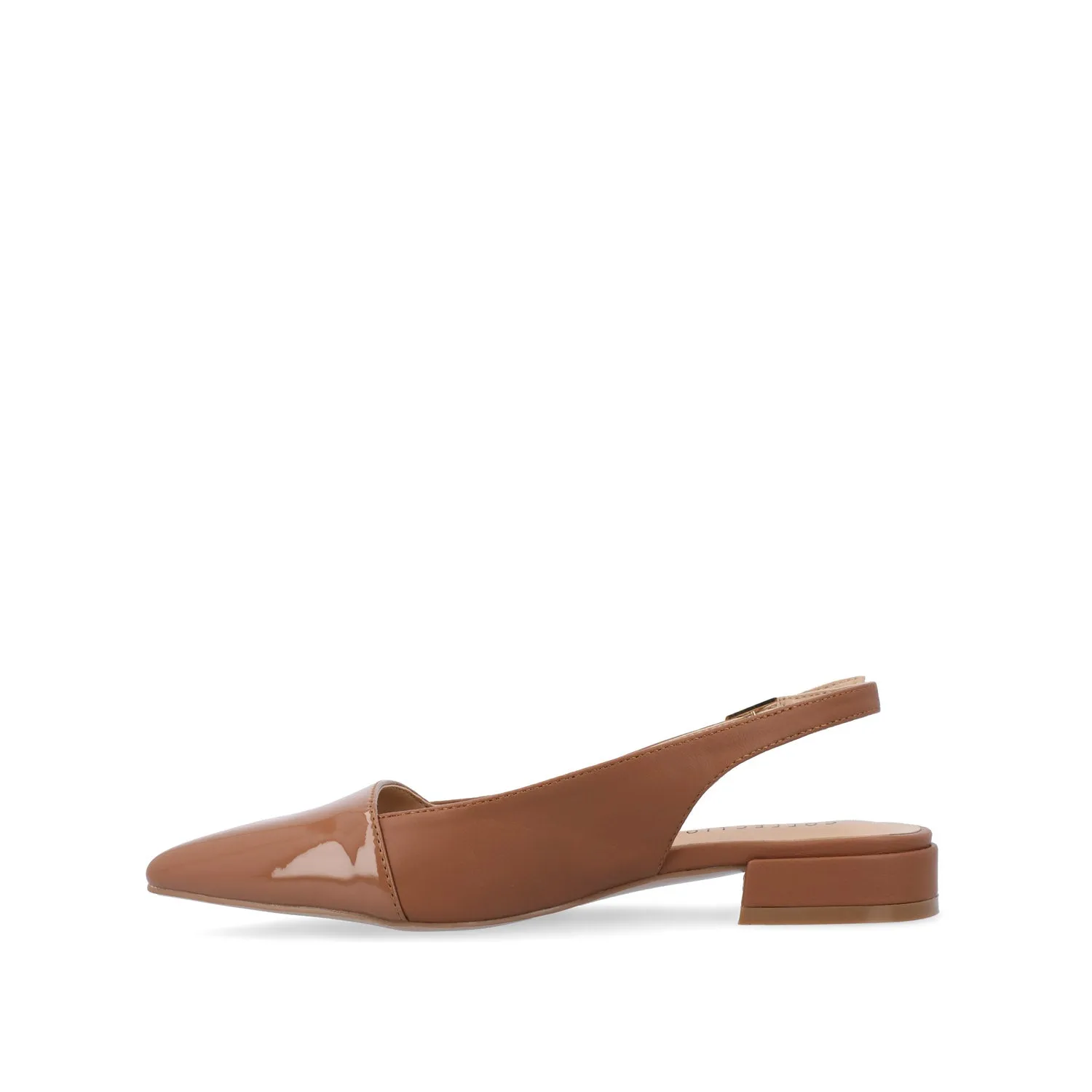 BERTIE SLINGBACK FLATS IN FAUX LEATHER