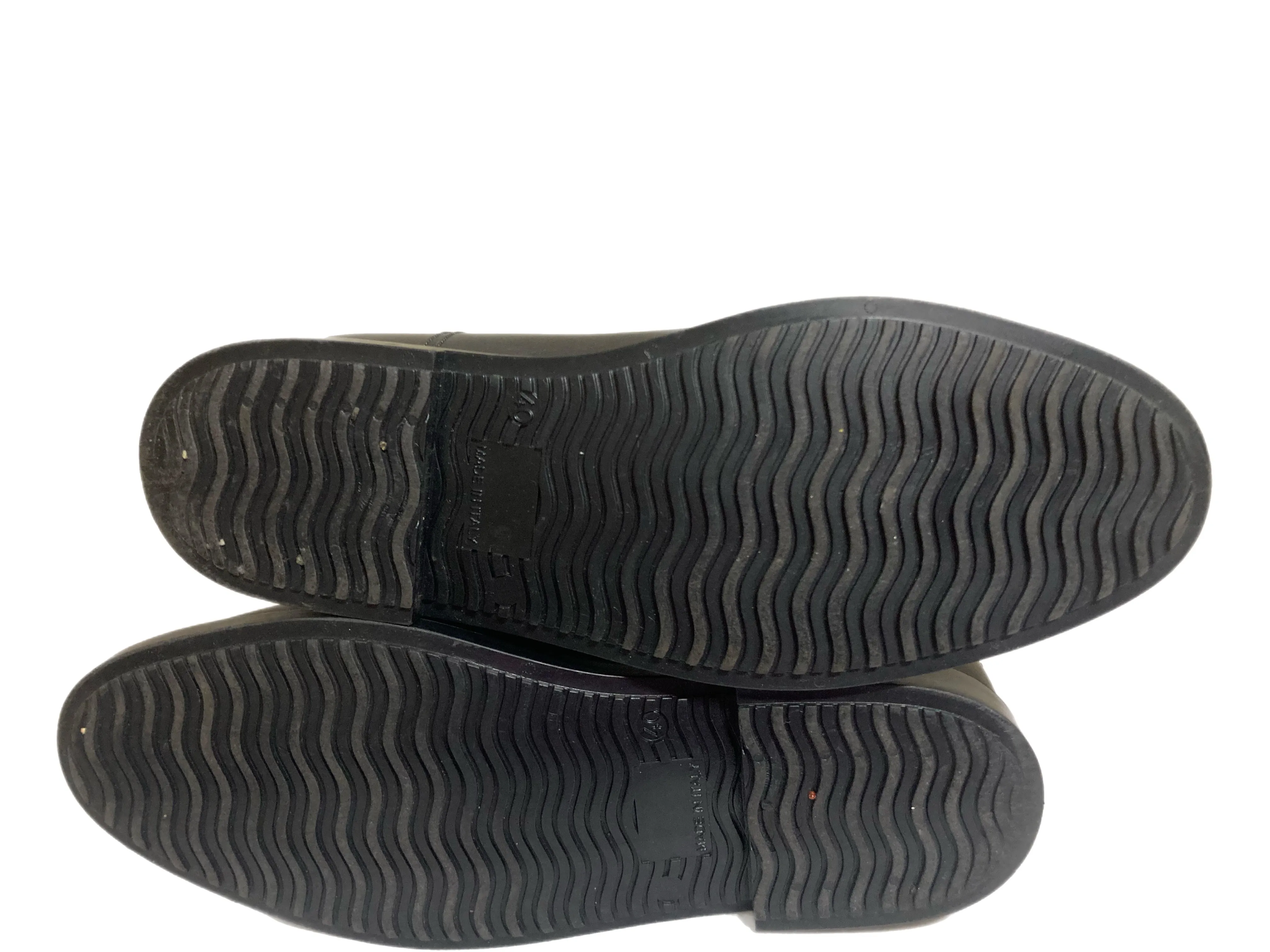 BURBERRY Tall Rubber Rain Boots Black Size 40