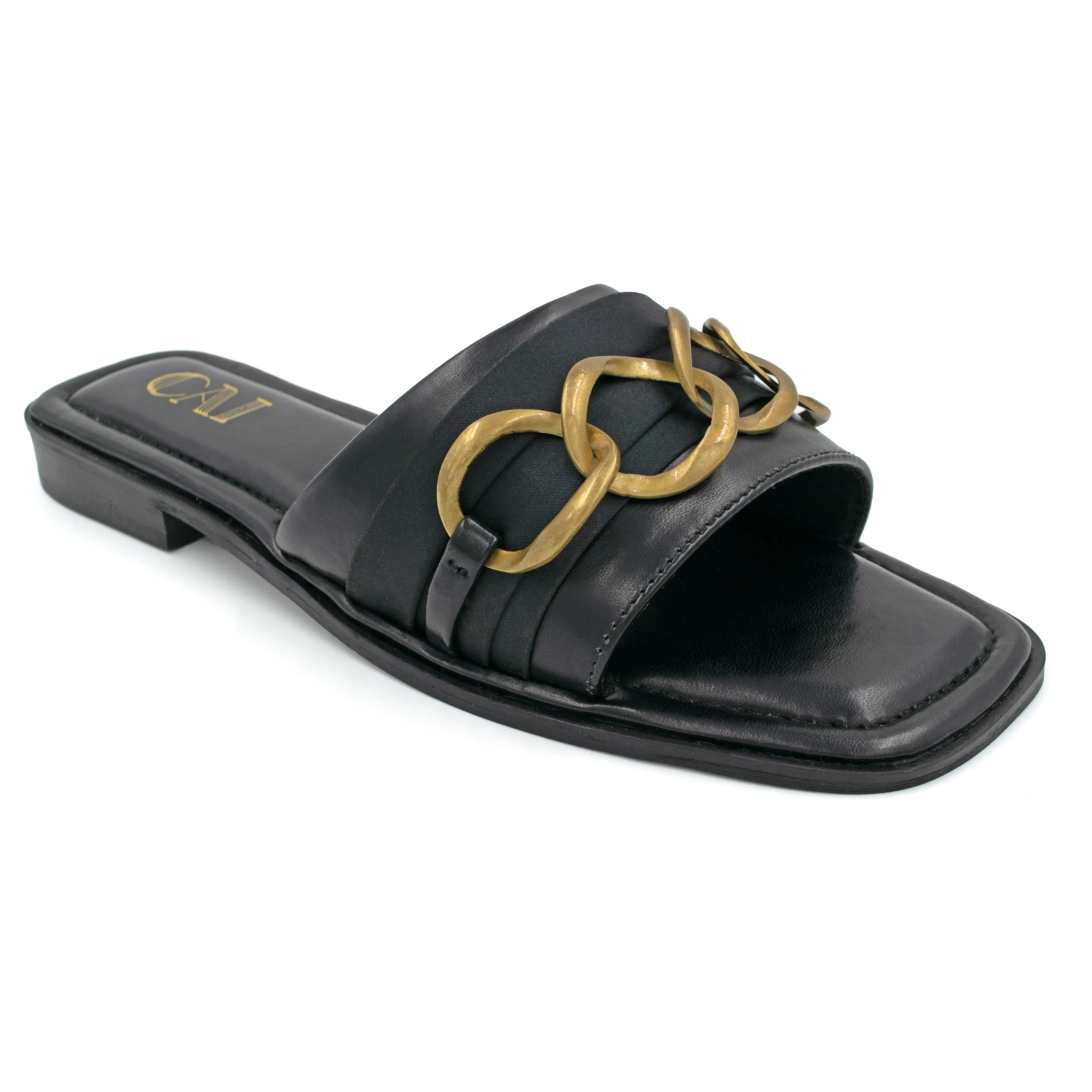 Chained through black flats