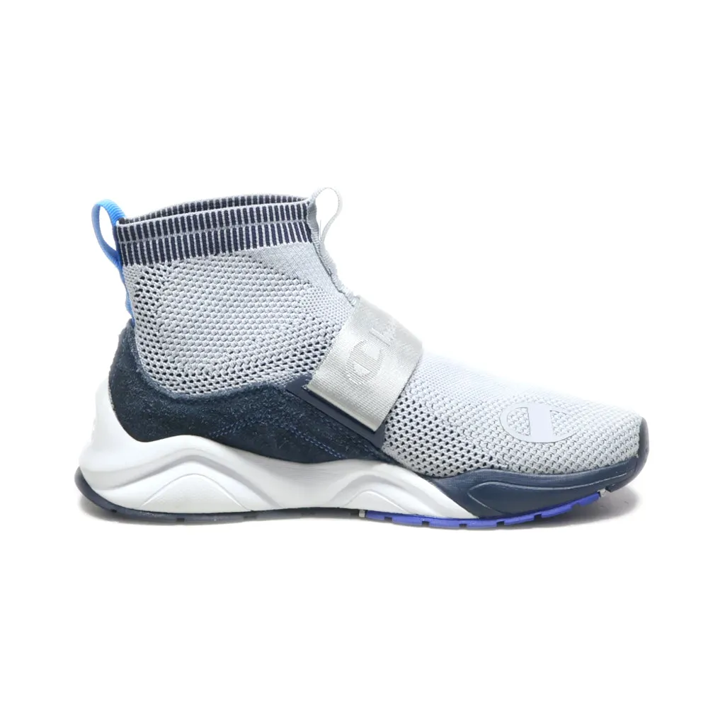 Champion Rally Lockdown High-Top Sneakers Fabric Grey Colour For Women