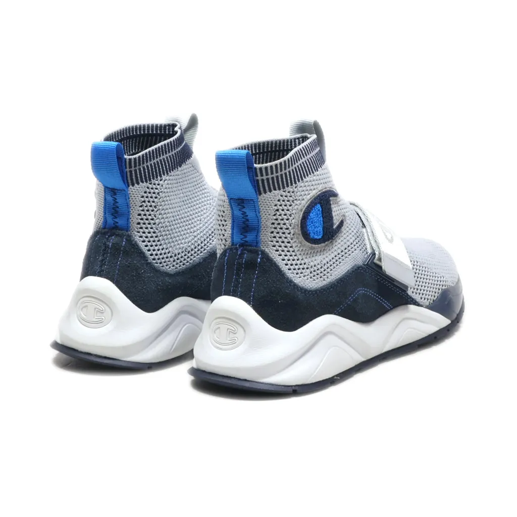 Champion Rally Lockdown High-Top Sneakers Fabric Grey Colour For Women