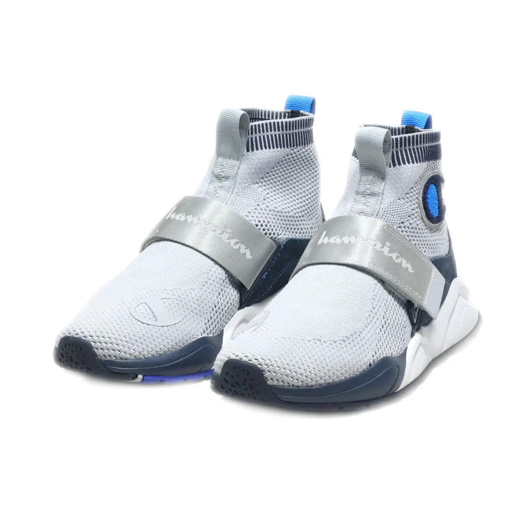 Champion Rally Lockdown High-Top Sneakers Fabric Grey Colour For Women