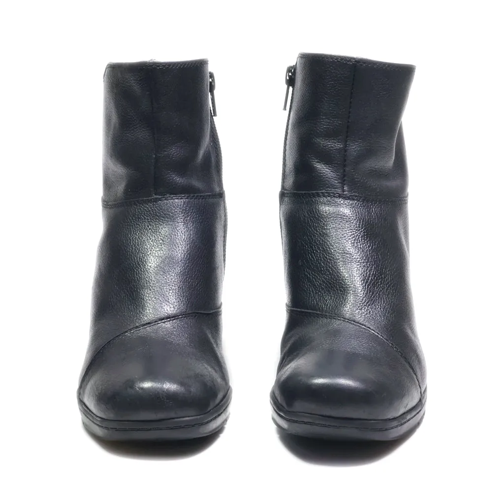 Clarks Whistle Ankle Boots Leather Black Colour For Women