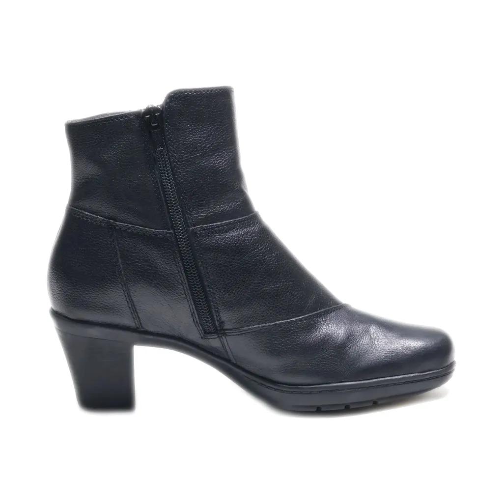 Clarks Whistle Ankle Boots Leather Black Colour For Women