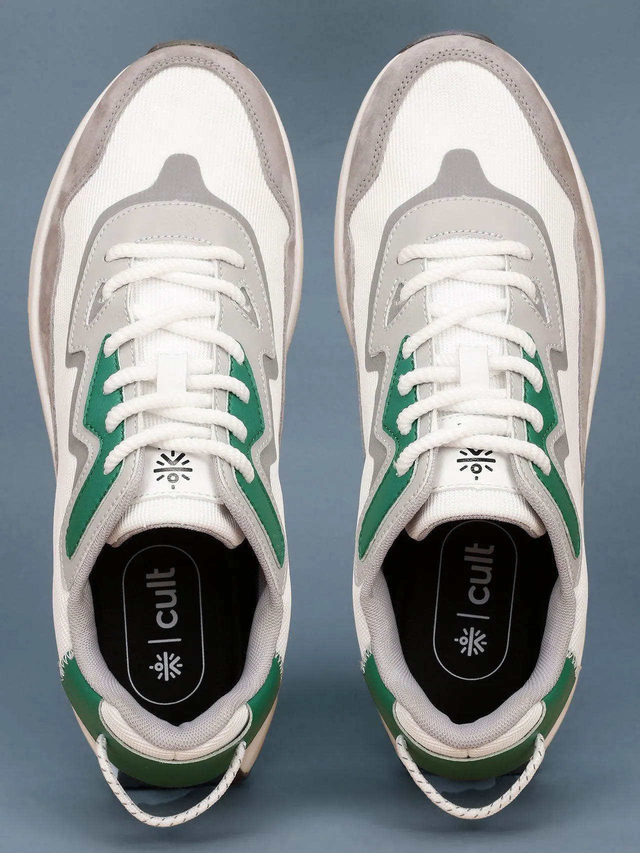 Cult Men's StarDust Sneaker Shoes - White/Green