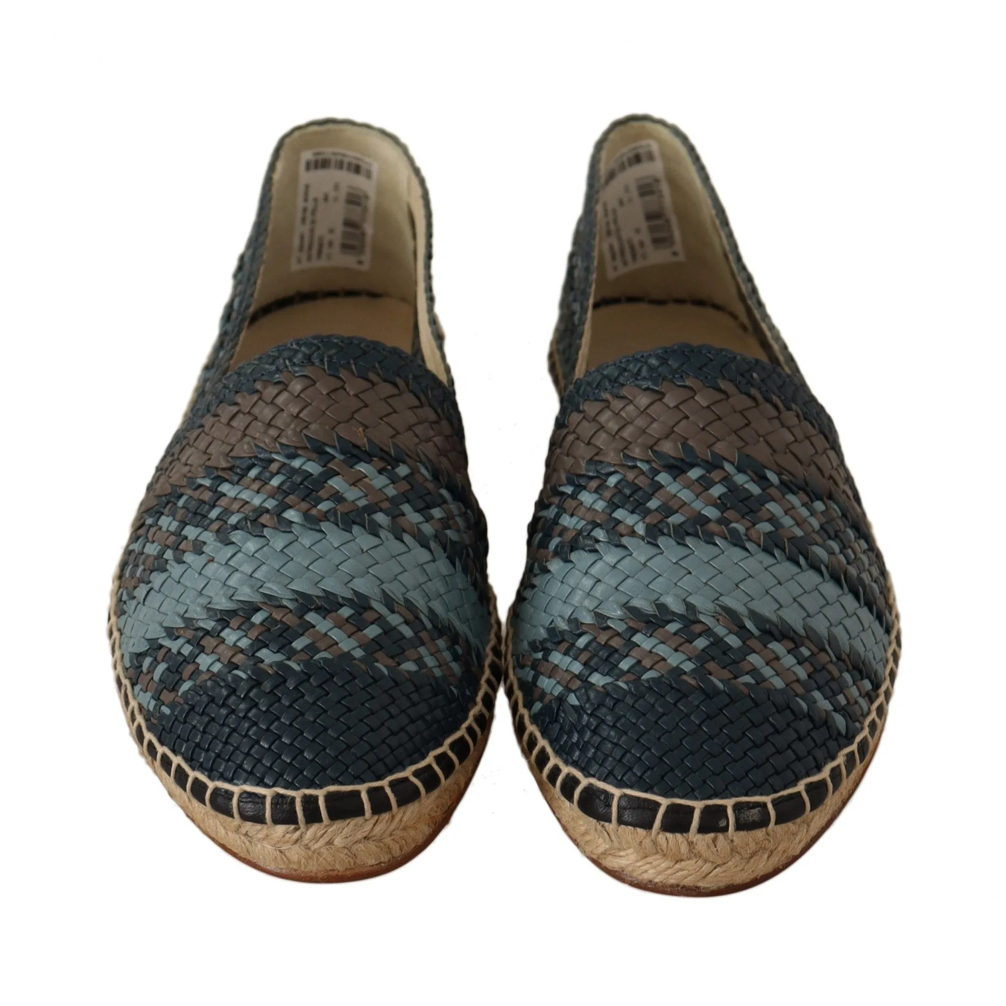 Dolce & Gabbana Elegant Woven Leather Espadrilles