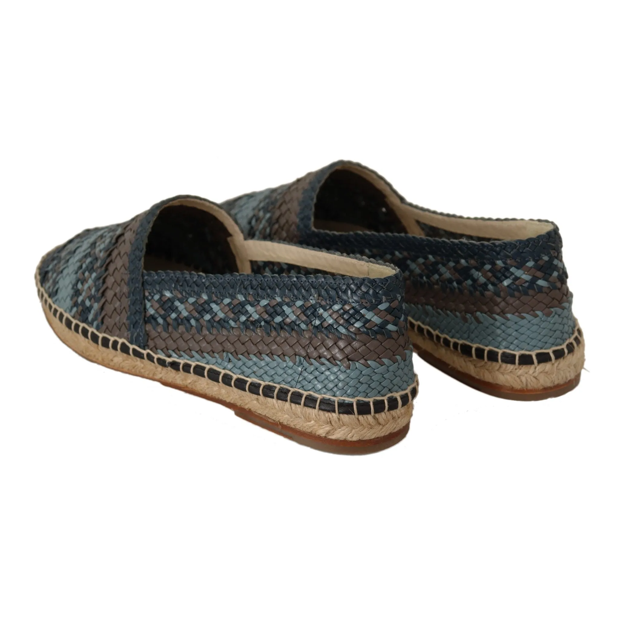 Dolce & Gabbana Elegant Woven Leather Espadrilles