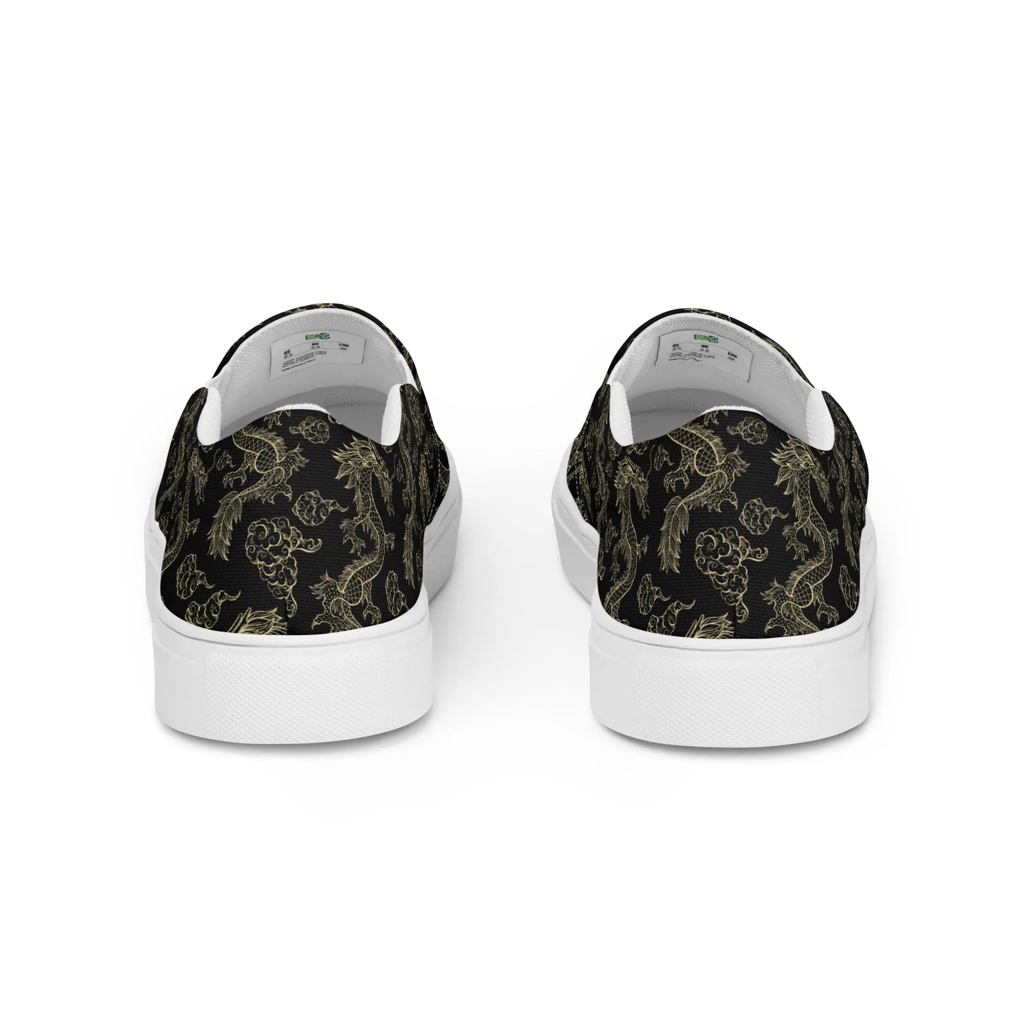 Dragon Print Women’s slip-on canvas shoes, Year Of The Dragon Shoes, Dragon Design