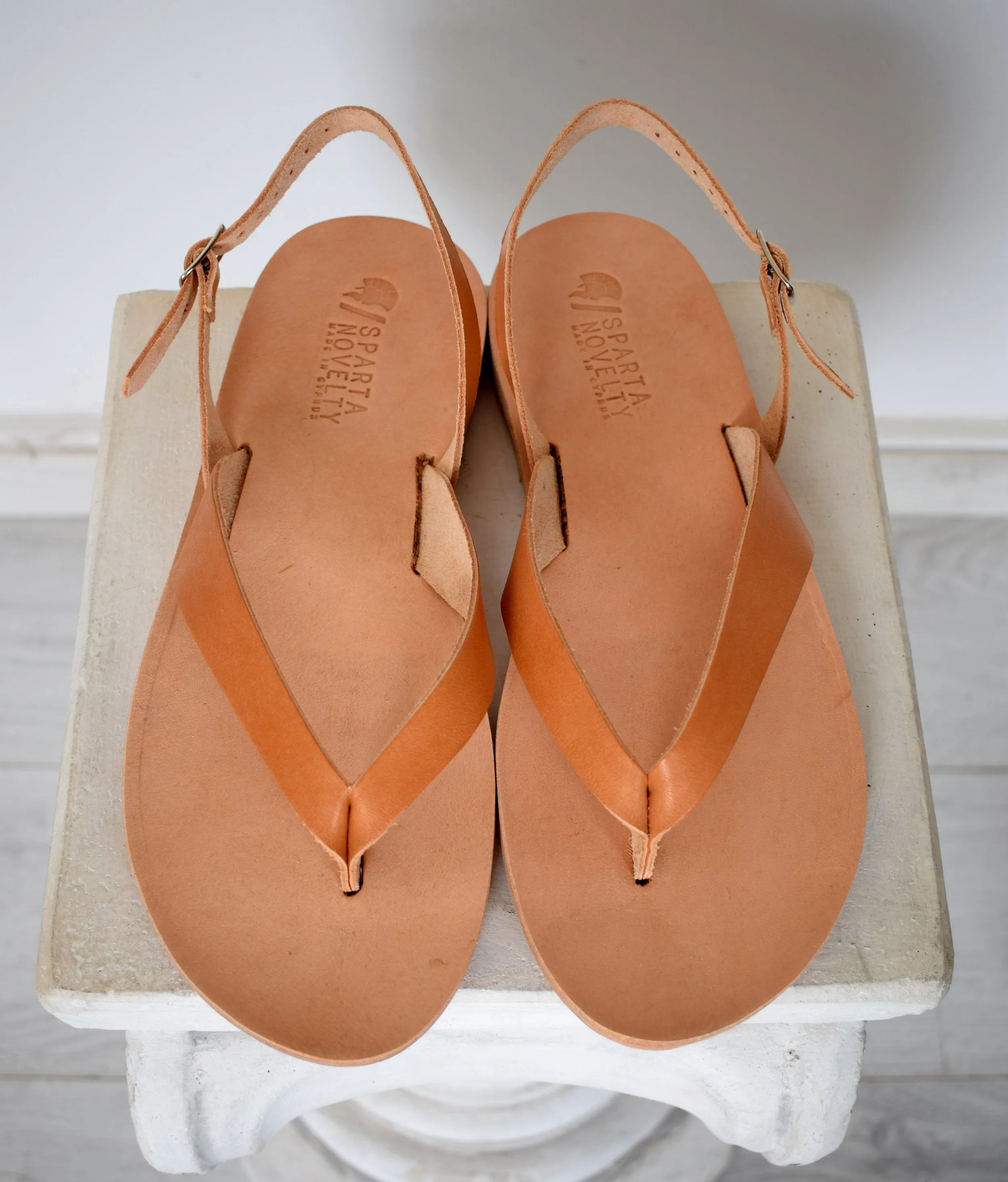 Flip flop Greek Leather sandals Men, Natural Tan Color, Gift For Men, Handmade Sparta High Quality Genuine Leather sandals,