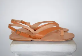 Flip flop Greek Leather sandals Men, Natural Tan Color, Gift For Men, Handmade Sparta High Quality Genuine Leather sandals,