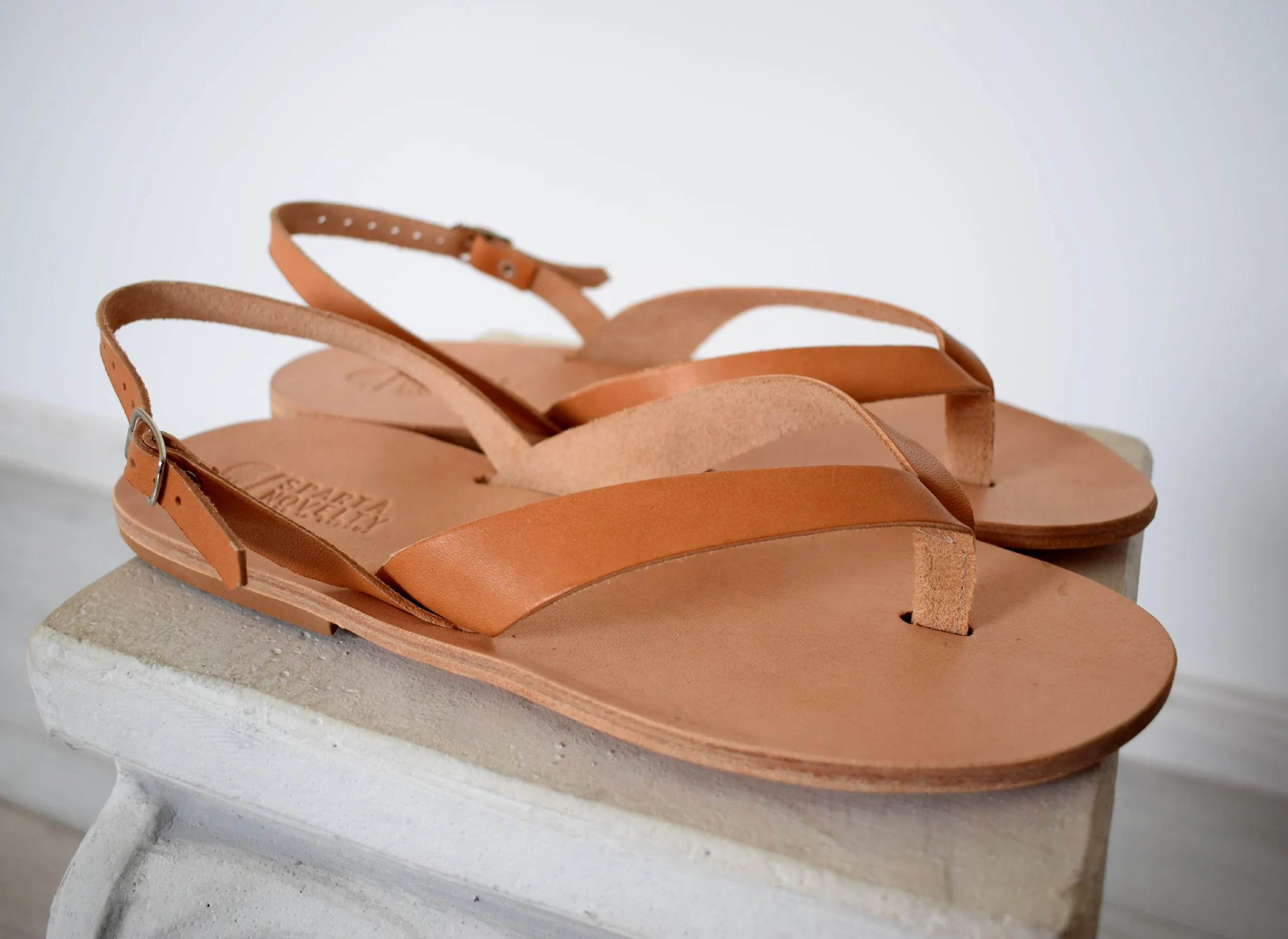 Flip flop Greek Leather sandals Men, Natural Tan Color, Gift For Men, Handmade Sparta High Quality Genuine Leather sandals,