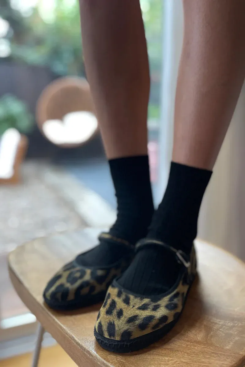 Her Cotton Socks | True Black