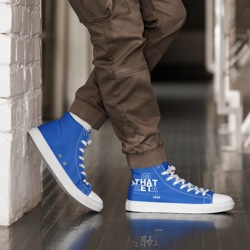 I'M THAT ZETA 1920 high top canvas shoes