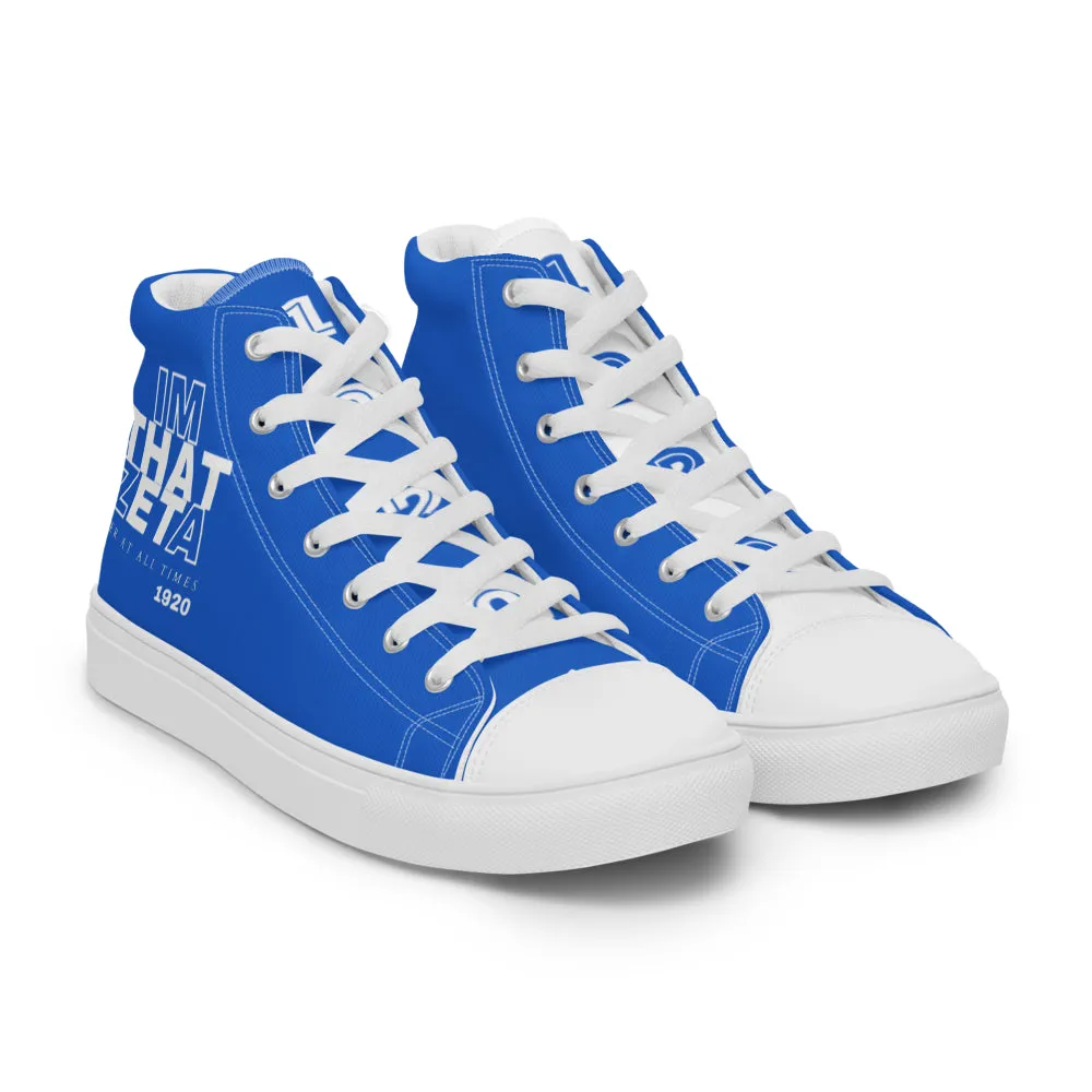I'M THAT ZETA 1920 high top canvas shoes