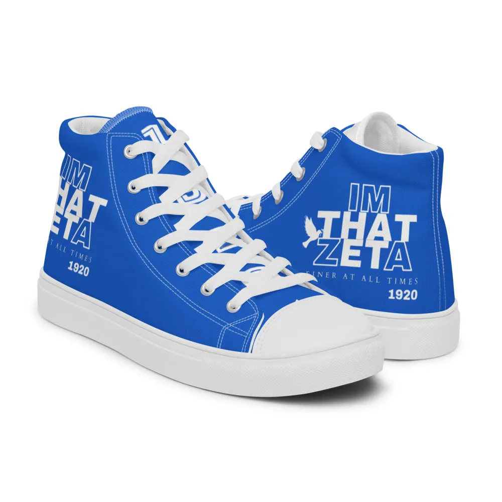 I'M THAT ZETA 1920 high top canvas shoes