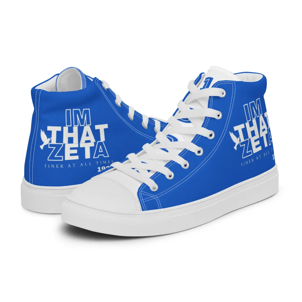 I'M THAT ZETA 1920 high top canvas shoes