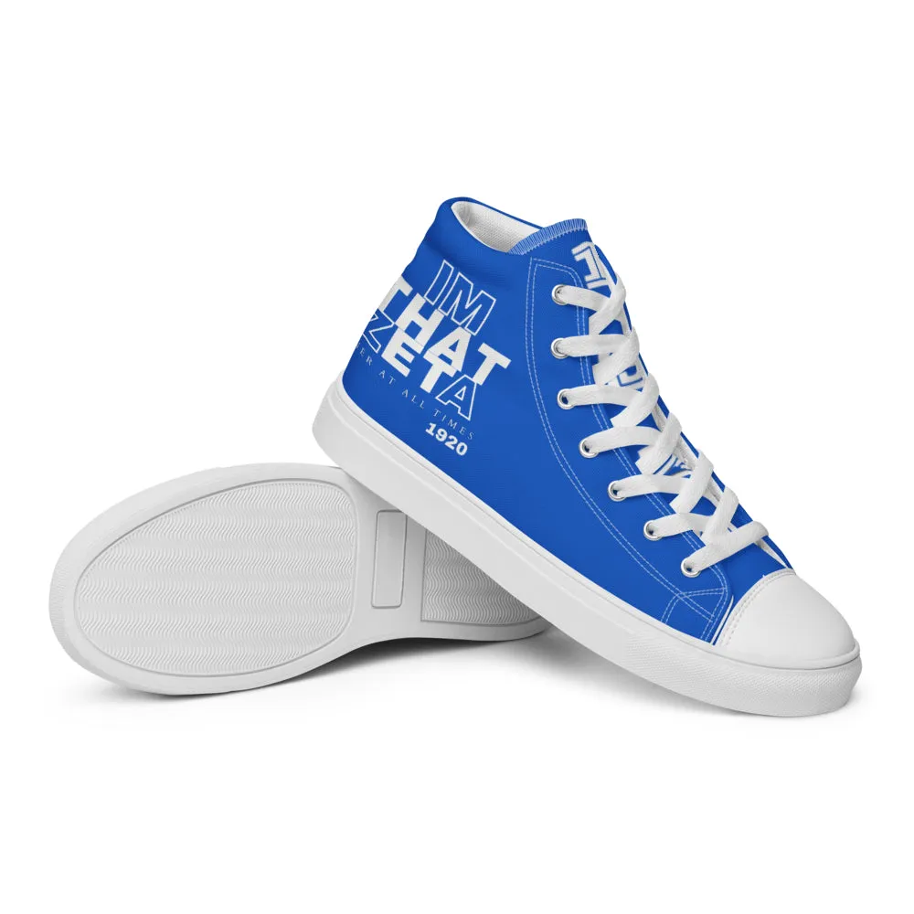 I'M THAT ZETA 1920 high top canvas shoes