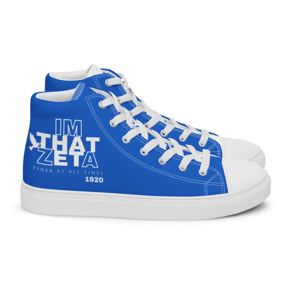 I'M THAT ZETA 1920 high top canvas shoes