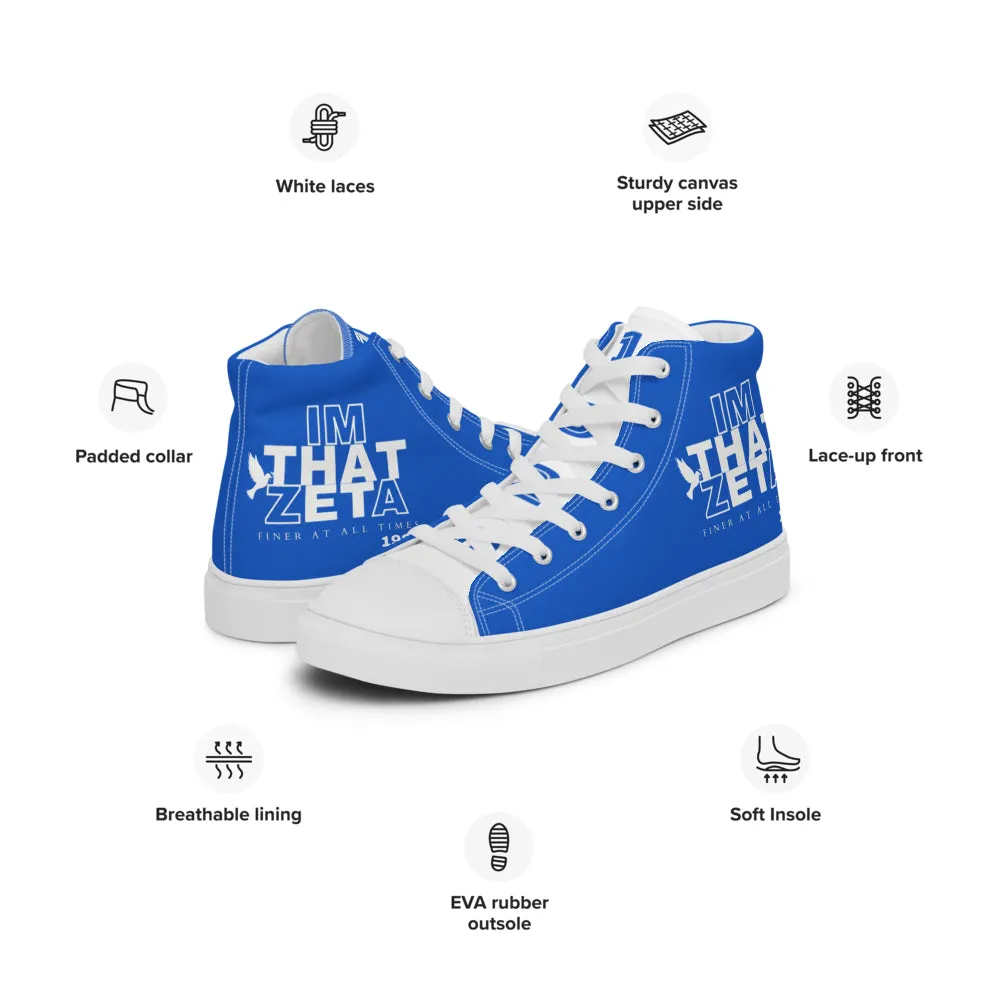 I'M THAT ZETA 1920 high top canvas shoes