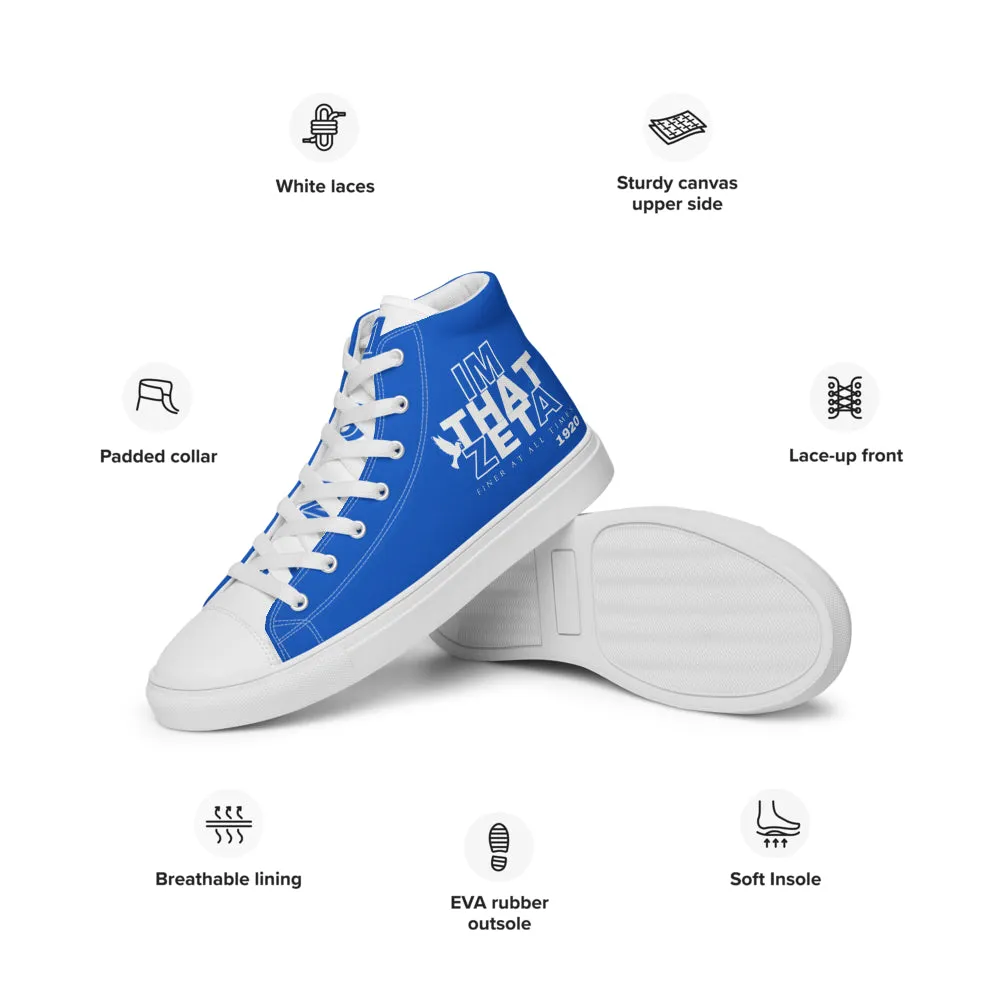 I'M THAT ZETA 1920 high top canvas shoes