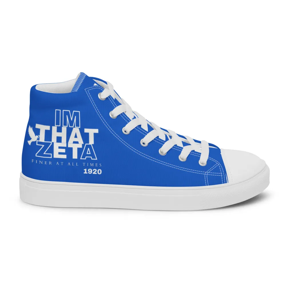 I'M THAT ZETA 1920 high top canvas shoes
