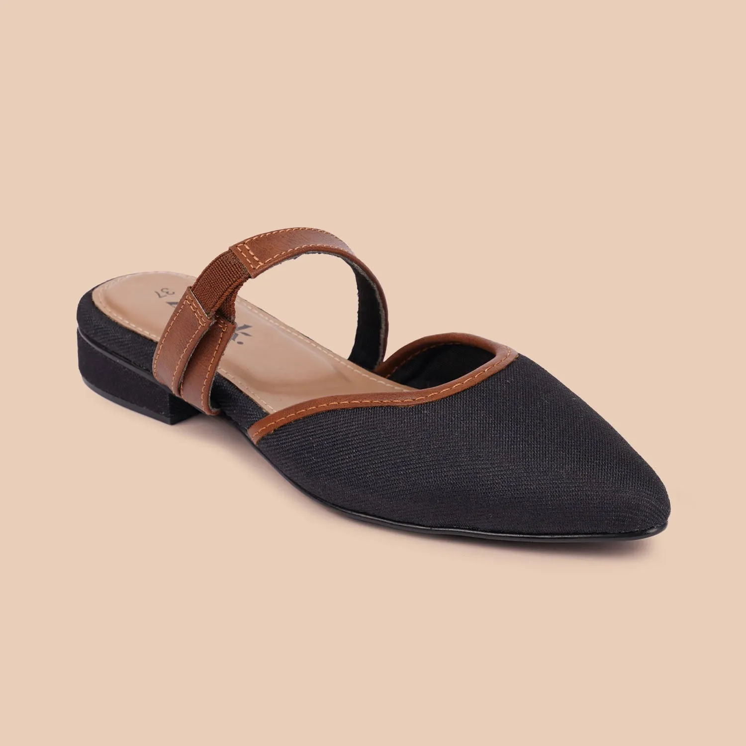 Jet Black Flexifit Mule