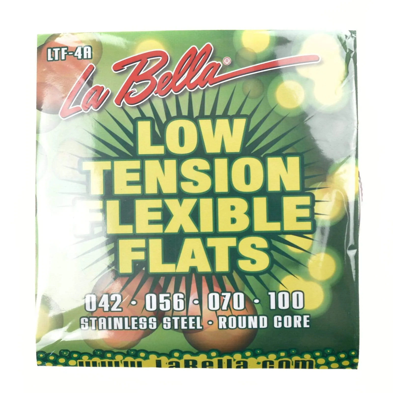 La Bella LTF-4A Low Tension Flexible Flat Wound Bass Strings 43-100