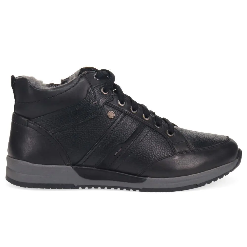 Lace-Up Leather Ankle Boots - PARK40052 / 325 809