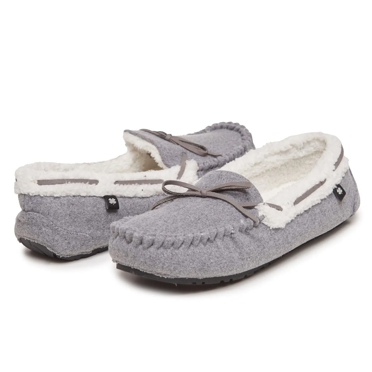 Lucky Brand Mens Faux Wool Cozy Lined Moccasin Slippers