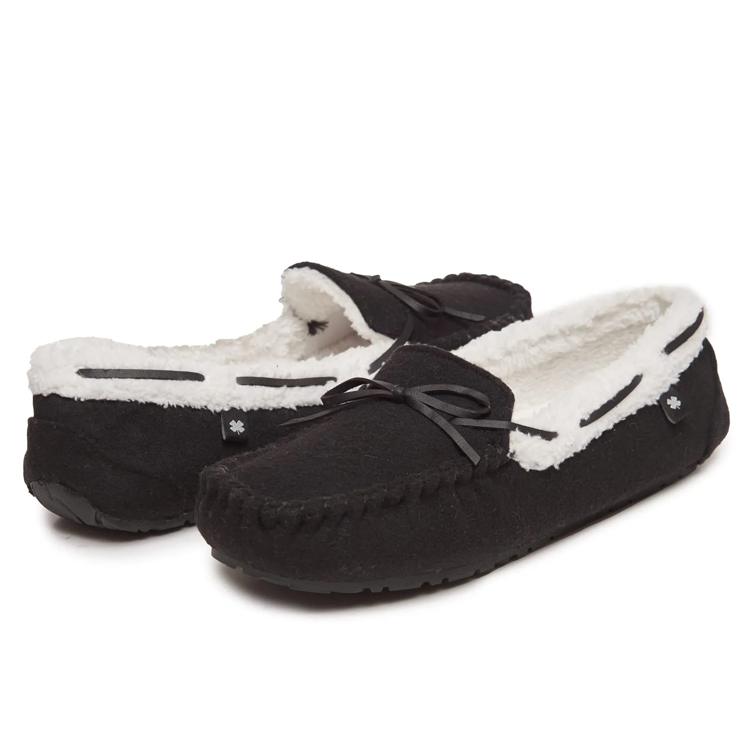 Lucky Brand Mens Faux Wool Cozy Lined Moccasin Slippers