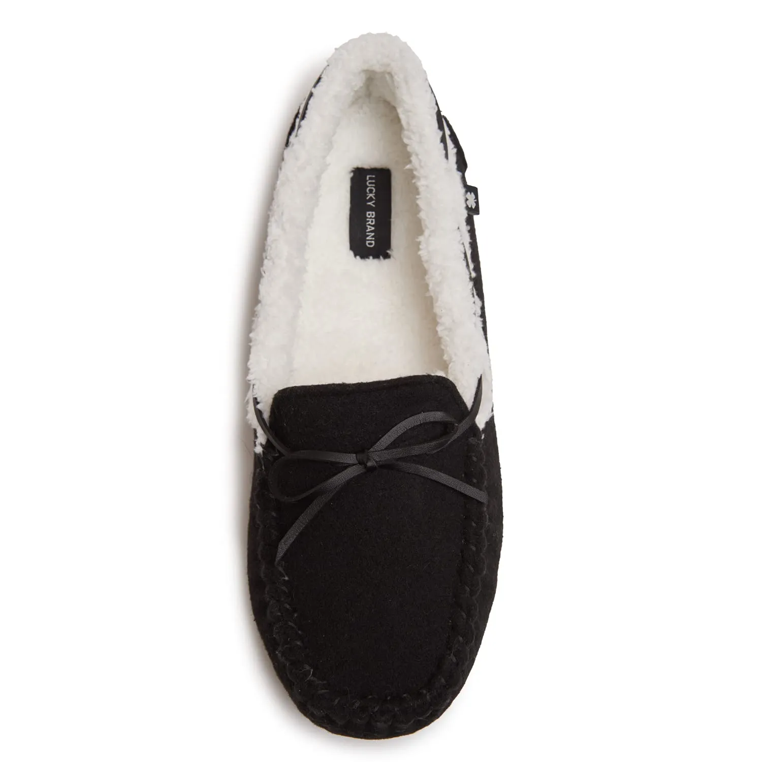 Lucky Brand Mens Faux Wool Cozy Lined Moccasin Slippers