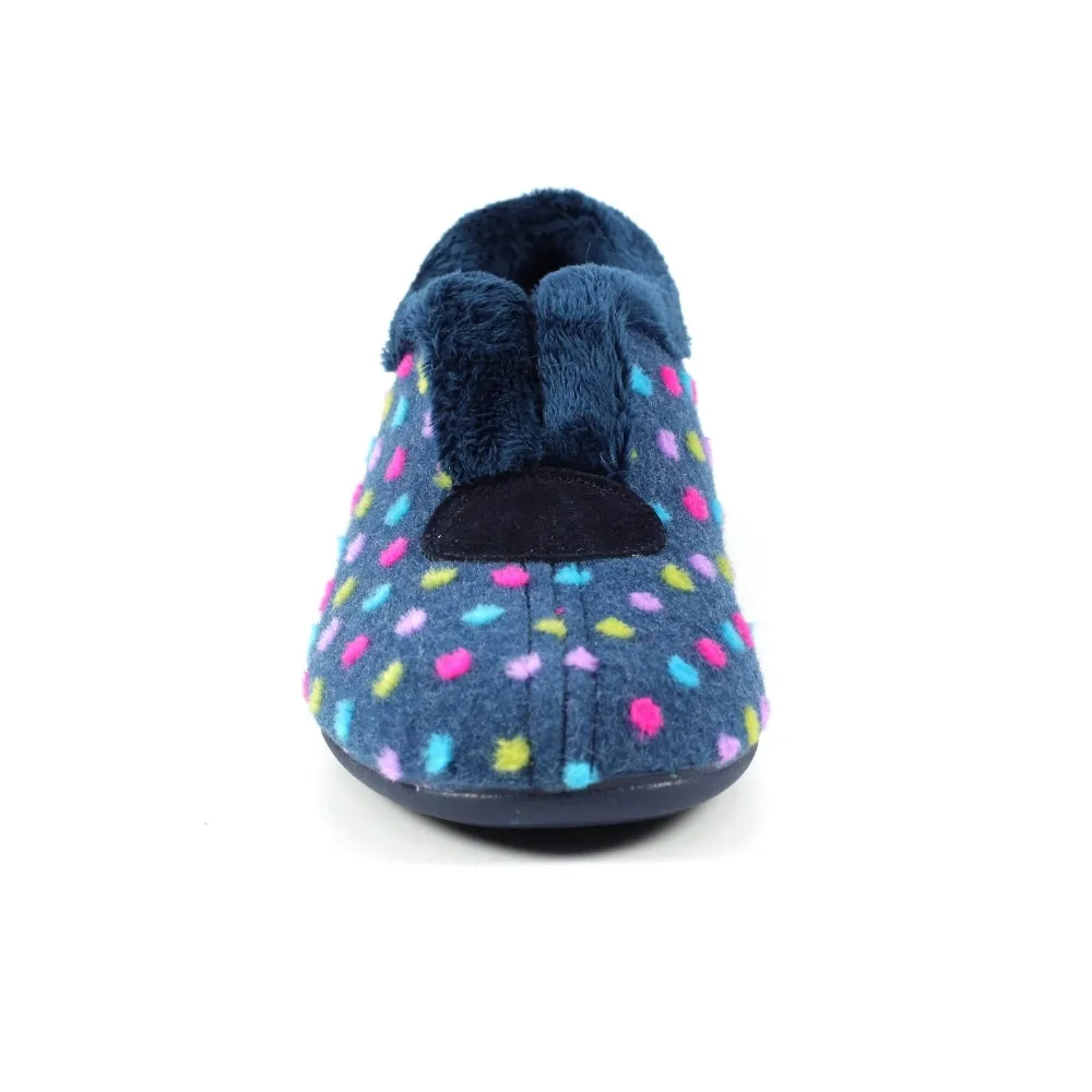 Lunar Women's KLZ065 Tennessee Full Slippers Blue