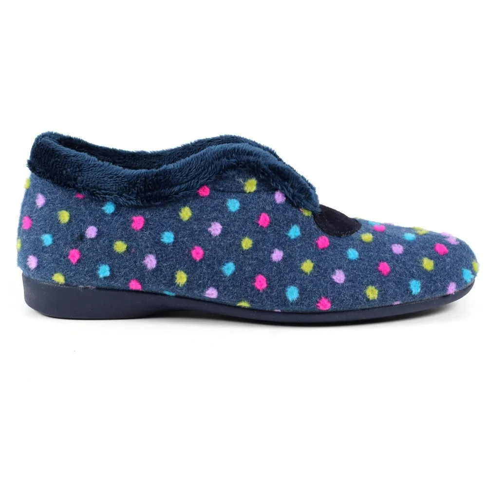 Lunar Women's KLZ065 Tennessee Full Slippers Blue