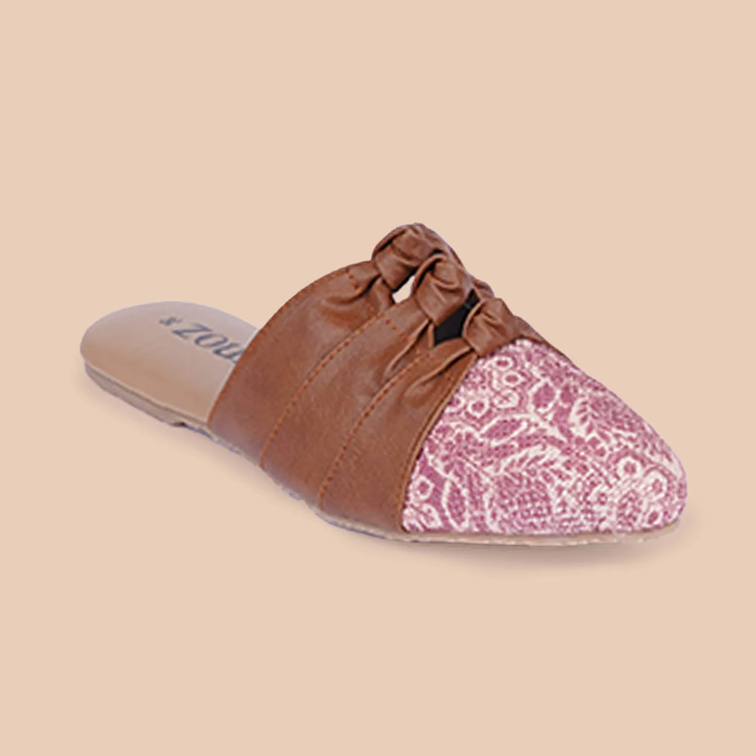 Madurai Blossom Knotted Mules
