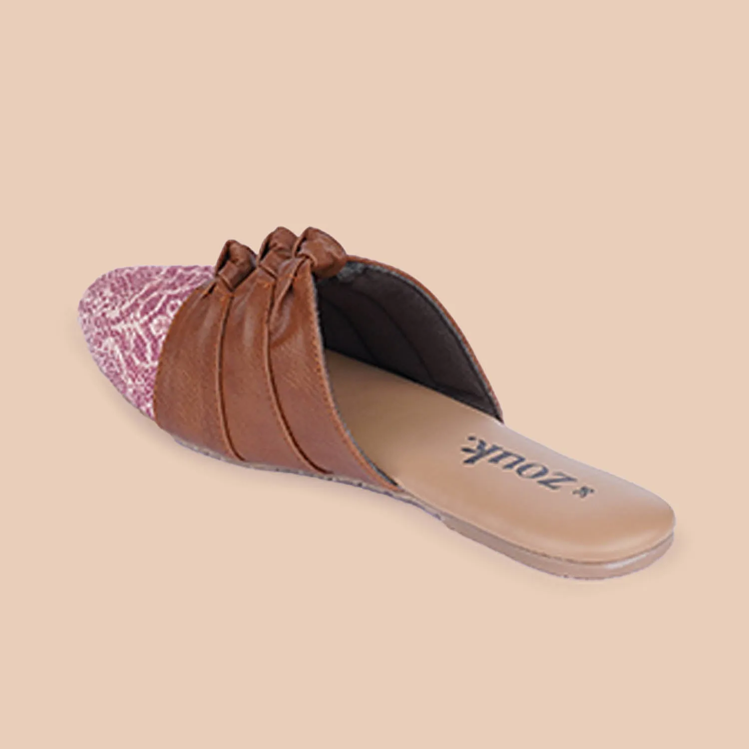 Madurai Blossom Knotted Mules