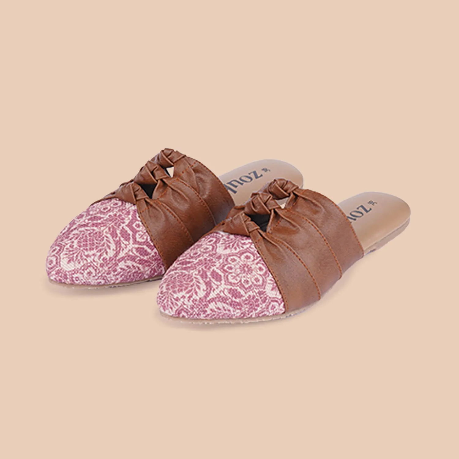 Madurai Blossom Knotted Mules