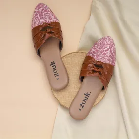 Madurai Blossom Knotted Mules
