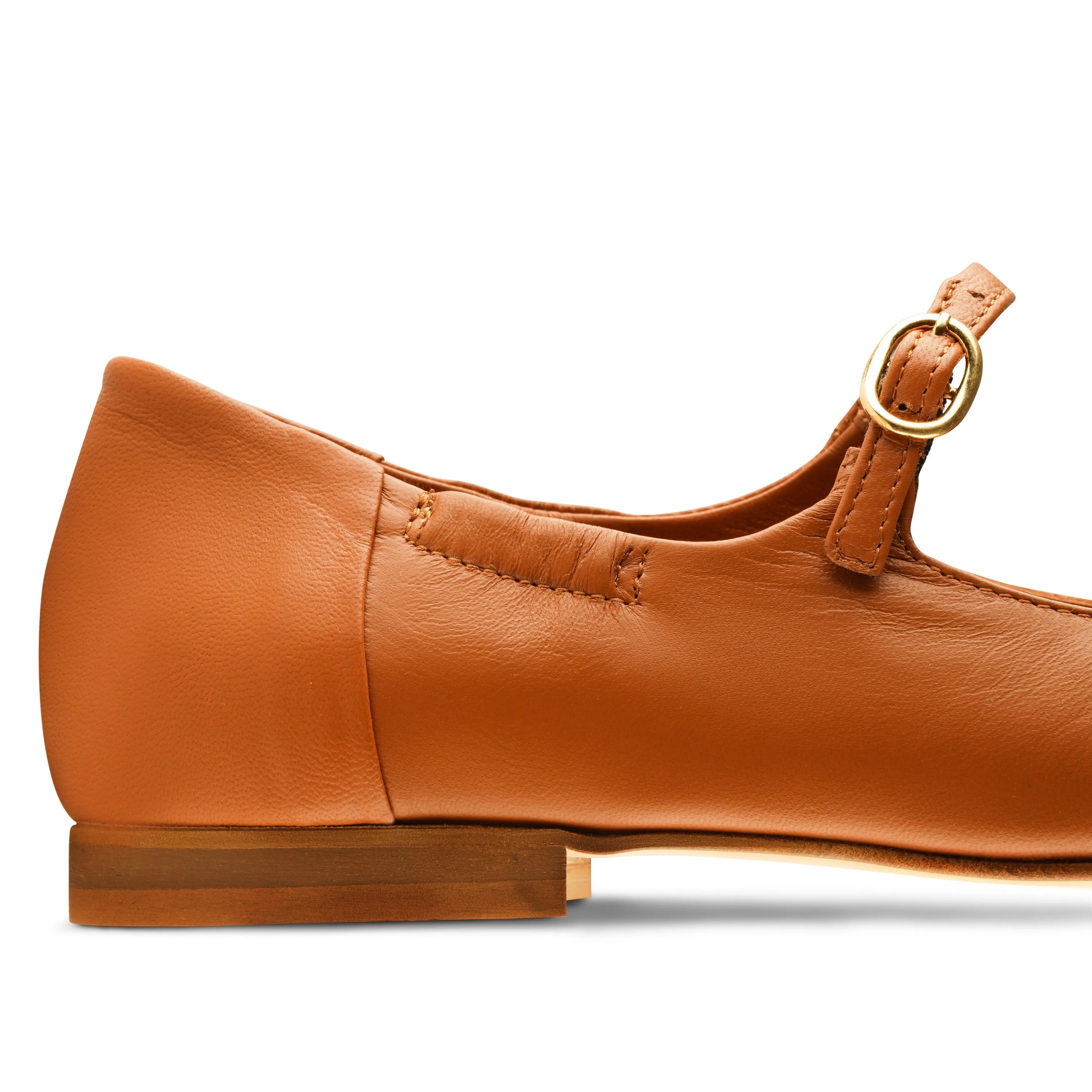 Melia Flexlite Flats Chestnut