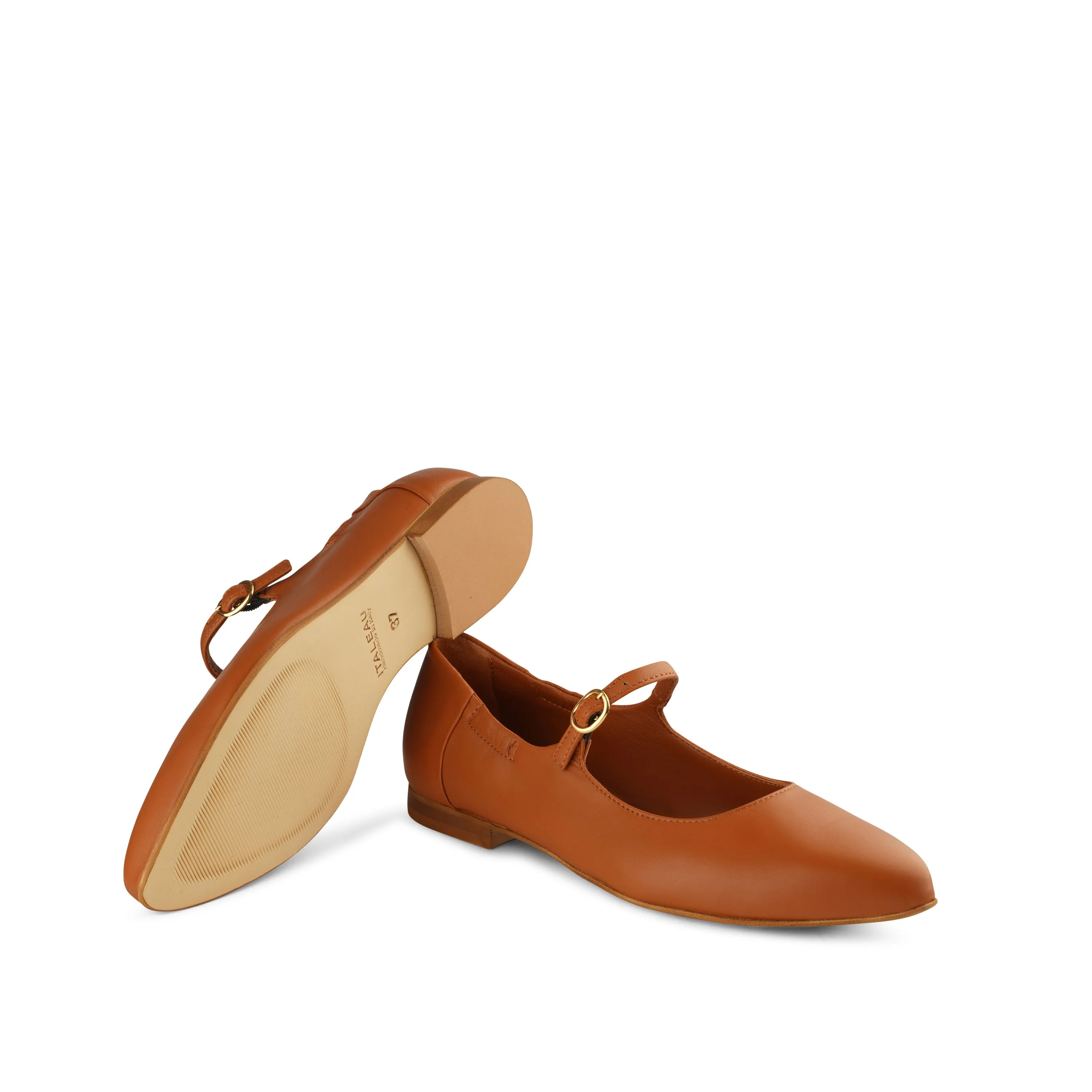 Melia Flexlite Flats Chestnut