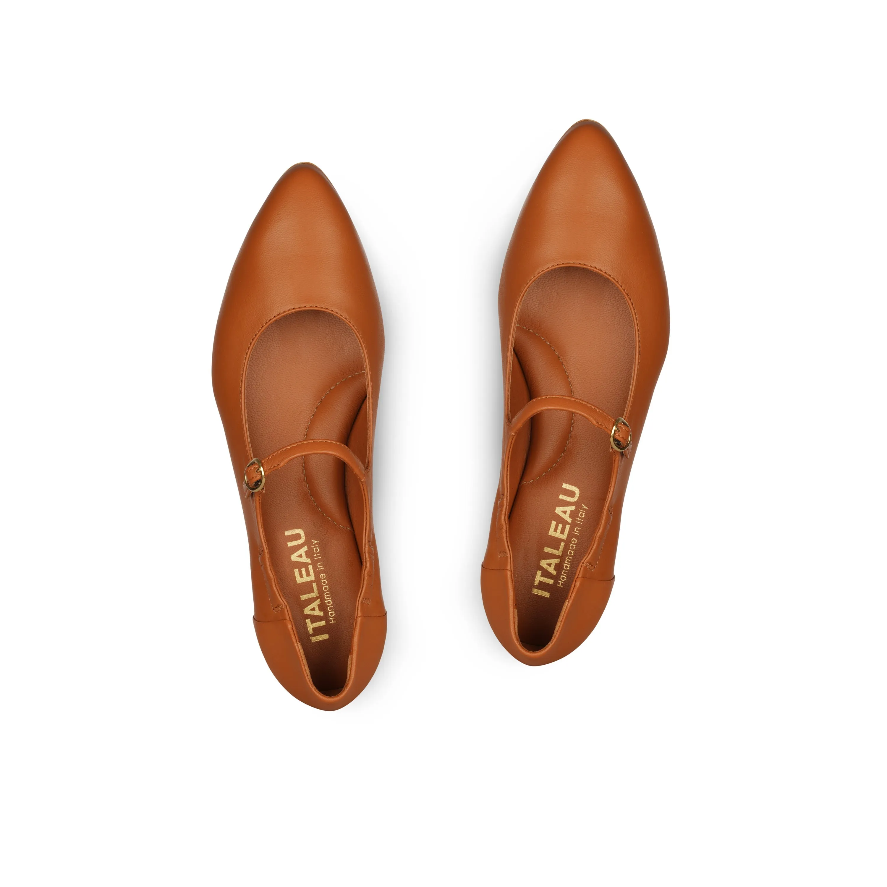 Melia Flexlite Flats Chestnut