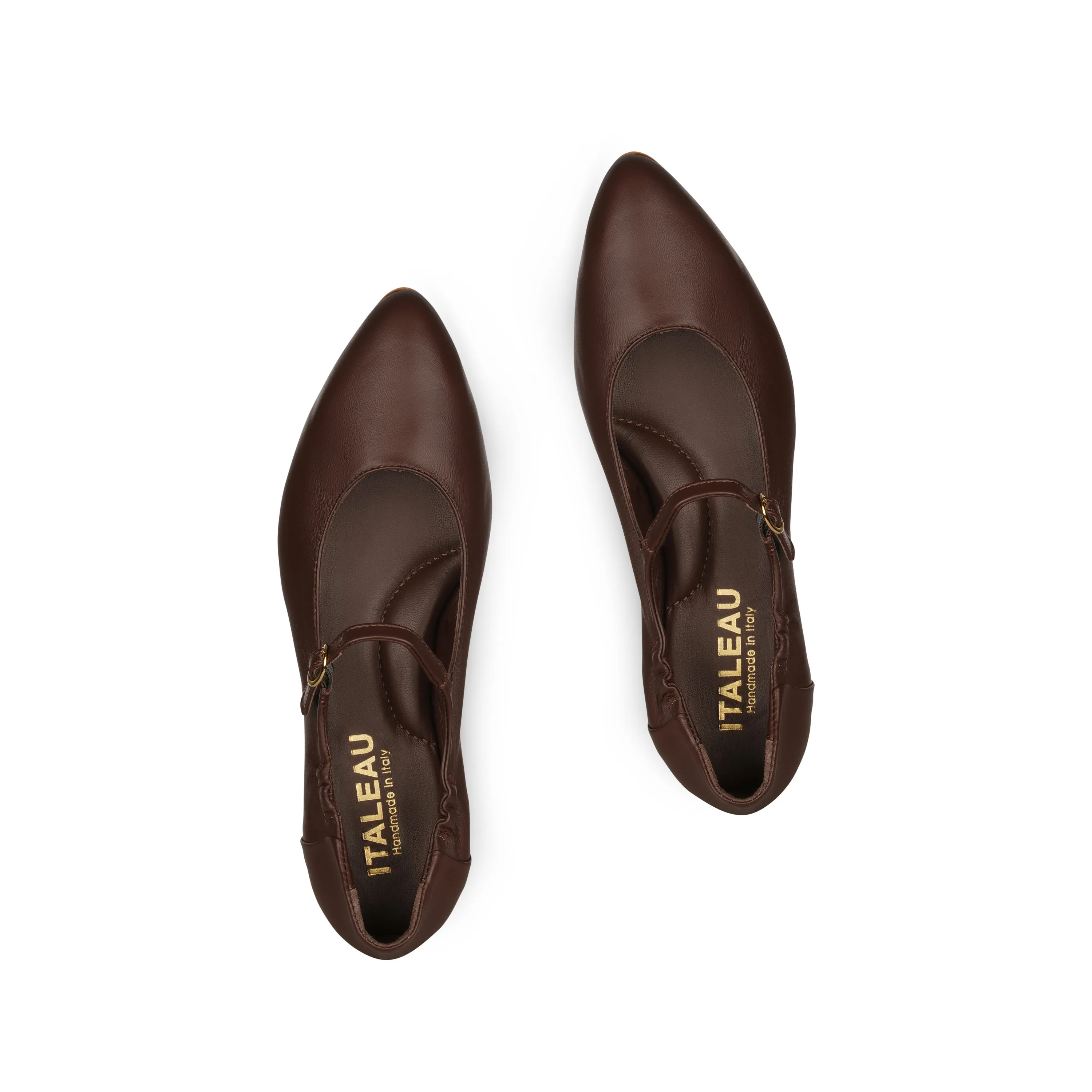 Melia Flexlite Flats Chocolate