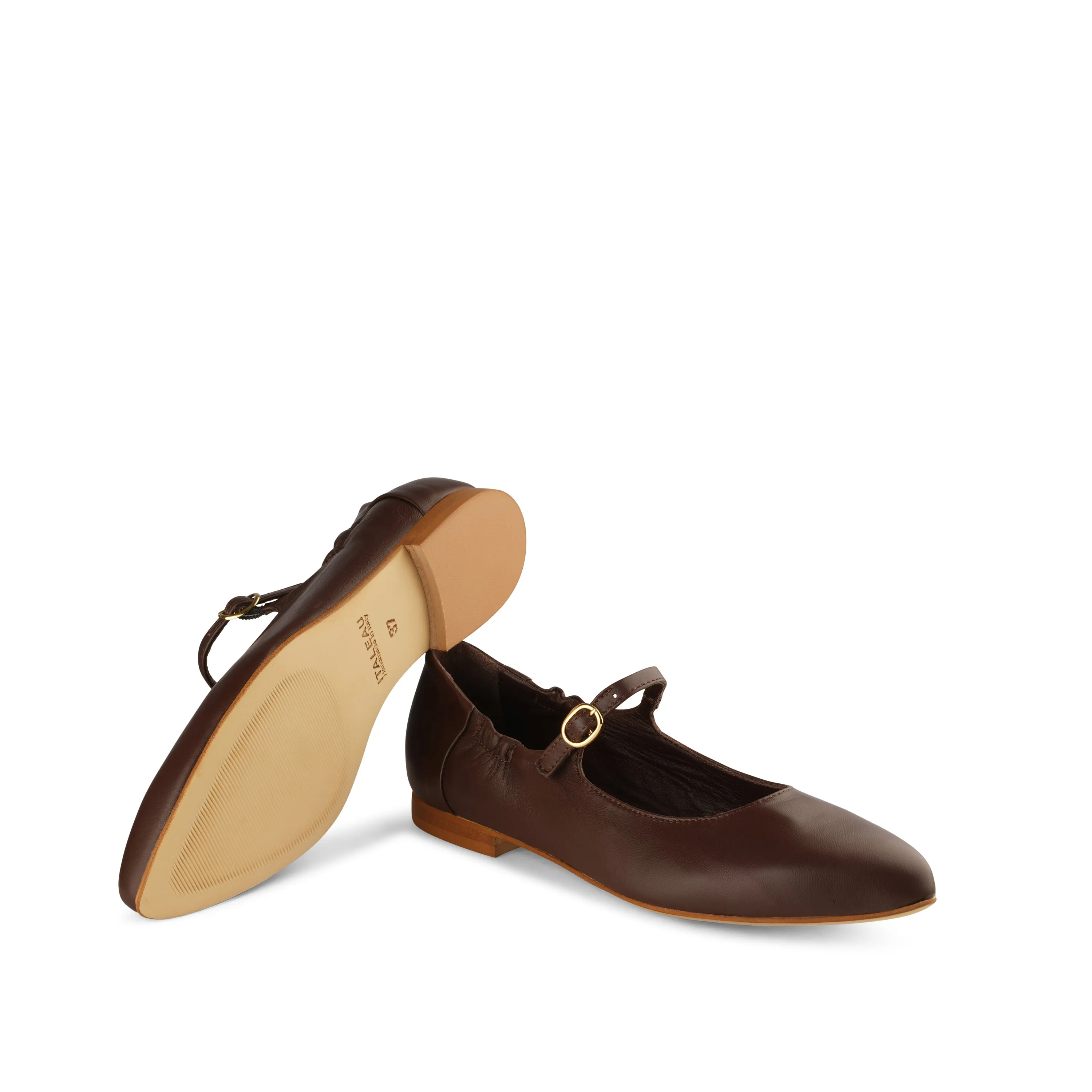 Melia Flexlite Flats Chocolate
