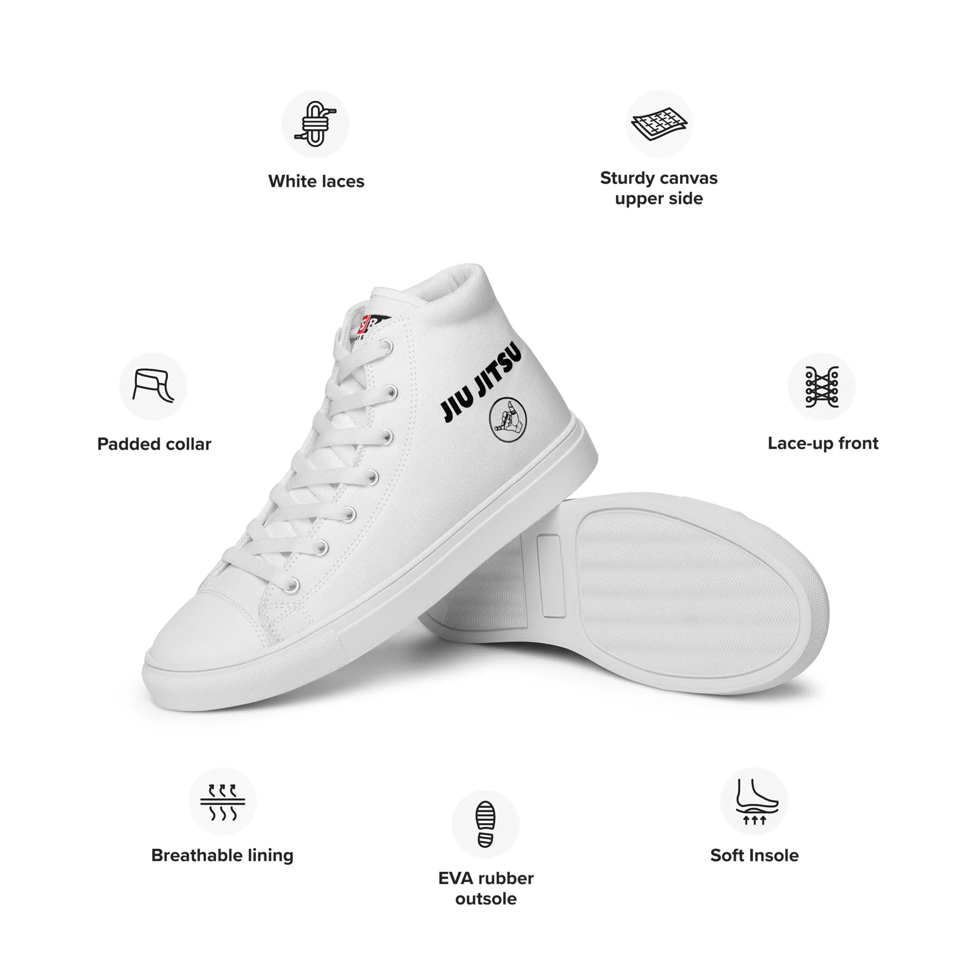 Men’s high top canvas shoes - Jiu Jitsu