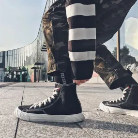 Men's Stylish High Top Hip Hop Canvas Shoes