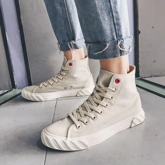 Men's Stylish High Top Hip Hop Canvas Shoes