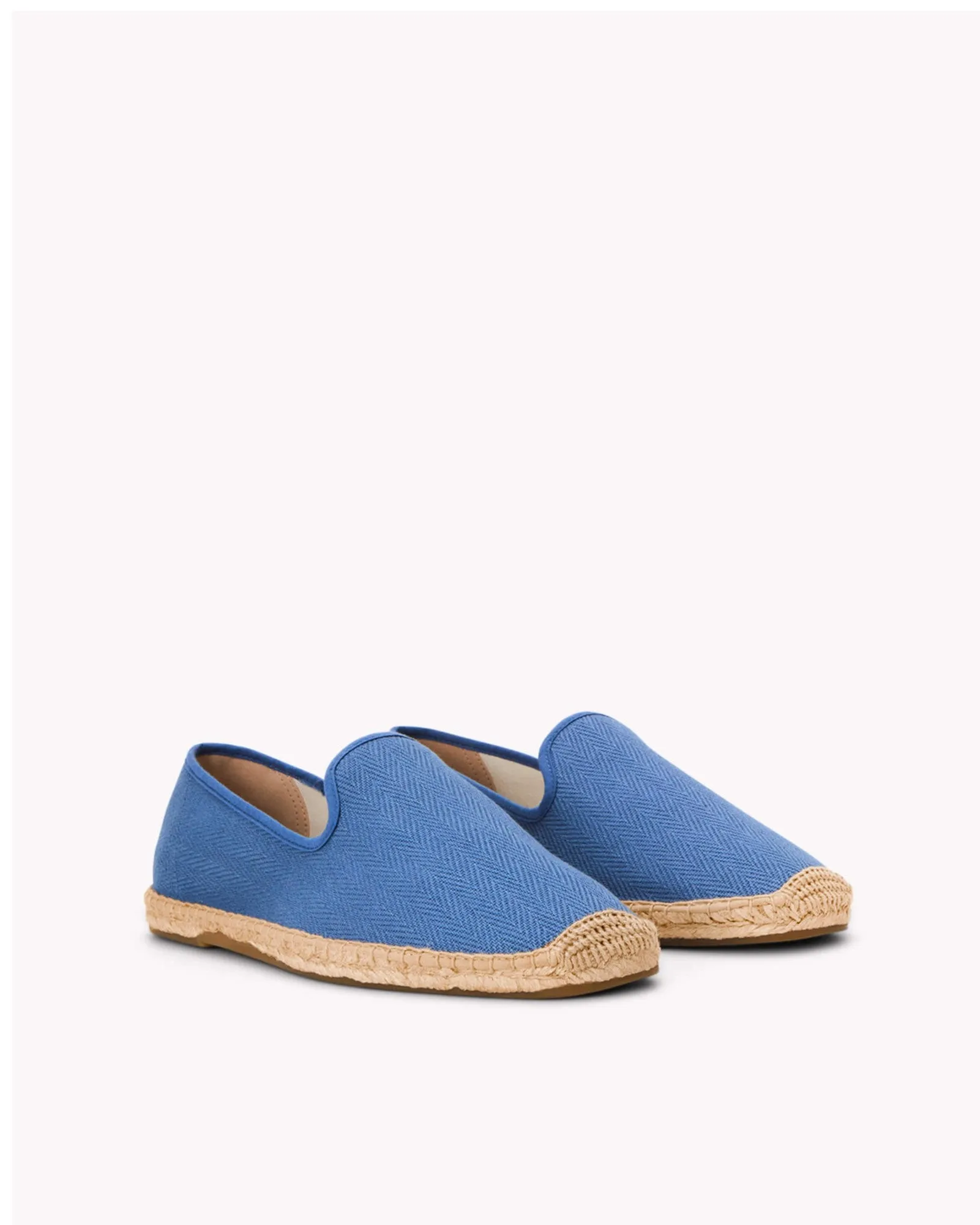 Mens_Espadrilles_The Smoking_Herringbone Colors_Blue - Tonal